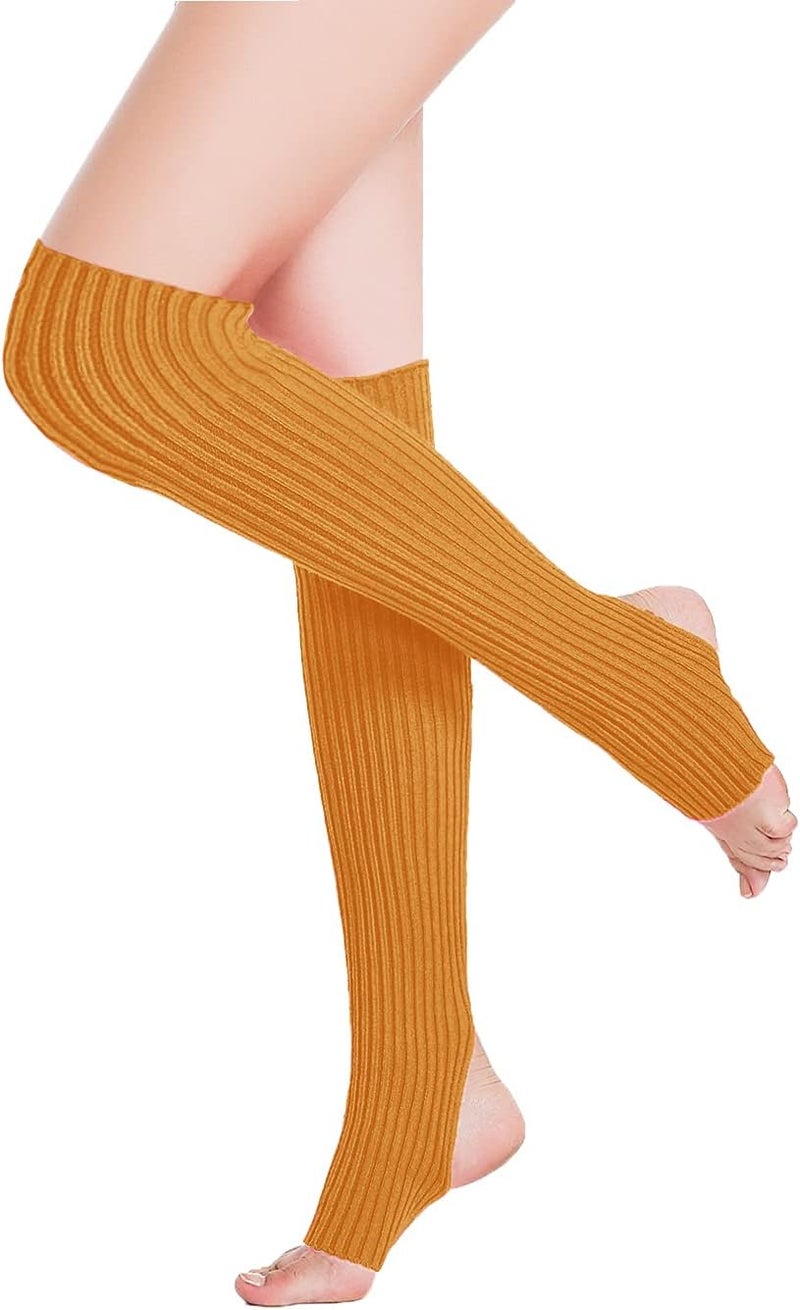 v28 Women’s Neon Knit Leg Warmer for 80s Party Dance Sports Yoga - Image 2